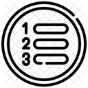 Number Edit Tools List Icon