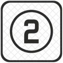 数字、 2 、キーボード アイコン