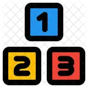 Number Block  Icon