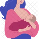 Nursing Or Breastfeeding Mom Mom Mother Icon