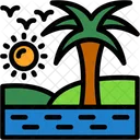 Oasis Desert Spring Refuge Symbol