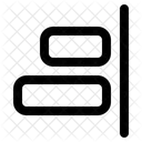 Object Alignment Right Alignment Align Icon