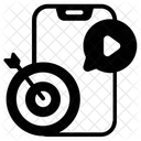 Video Objetivo Objetivos De Medios Objetivo De Medios Icono