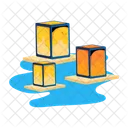 Obon Festival Japanese Festival Water Lanterns Icon