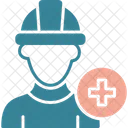 Professional Male Nurse Safety Officer Icon