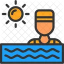 Ocean Pool Swim Icon