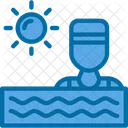 Ocean Pool Swim Icon