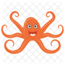 Octopus Sea Animal Mollusc Icon