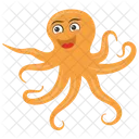 Octopus Sea Animal Mollusc Icon