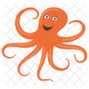 Octopus Sea Animal Mollusc Icon