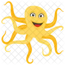 Octopus Sea Animal Mollusc Icon