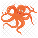 Octopus Sea Animal Mollusc Icon