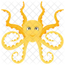 Octopus Sea Animal Mollusc Icon