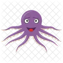 Octopus Sea Animal Mollusc Icon