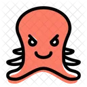 Octopus Pouting Icon