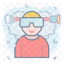 Virtual Glasses Virtual Goggles 3 D Glasses Icon