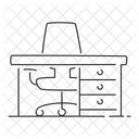 オフィス、職場、デスク アイコン