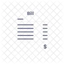 Offline Bill Dollar Receipt Bill Icon