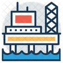 Offshore Platform Oil Icon