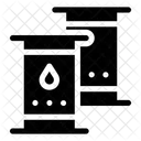Oil Barrel Construction And Tools Combustible Icon