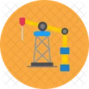 Oil Rig Oil Well Oil Gusher Icon