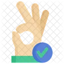 Ok Hand Gestures Icon