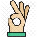 Ok Hand Gestures Icon