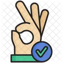 Ok Hand Gestures Icon