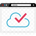 Ok Cloud Data Icon