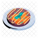 Okonomiyaki Japanese Pancake Savoury Pancake Icon