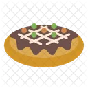 Okonomiyaki Pizza Food Icon