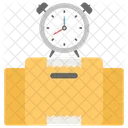 Quick Service On Time Delivery Fast Shipment Icon