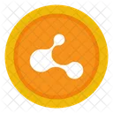 Ondulacion Criptomoneda Fondo Icono