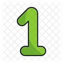 One Number Numbers Icon