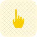 One Finger Hand Sign High Five Icon