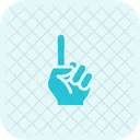 One Finger Hand Sign High Five Icon