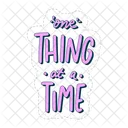 One thing at a time  Icon