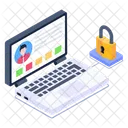 Online Account Lock Account Security Online Account Protection Icon