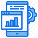 Website Mobile Graph Icon