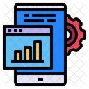 Website Mobile Graph Icon