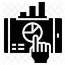 Mobile Graph Screen Icon