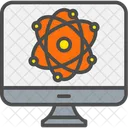 Online Atom Online Science Atom Icon