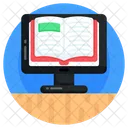 Online Book Ebook Online Education Icon