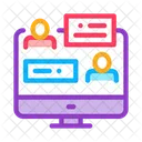 Online Chatting  Icon