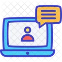 Online Class Meeting Workshop Icon