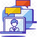 Online communication  Icon