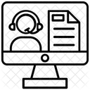 온라인 컨설팅 기술 아이콘