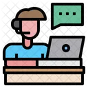 Customer Man Service Icon