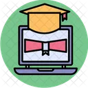 Digital Education Elearning Global Education Icon