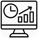 Online Grafik Geschaftswachstum Geschaftserfolg Symbol